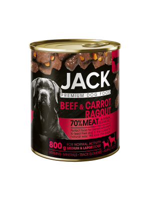 Jack kutya konzerv ragu marha-répa 800g és 400g
