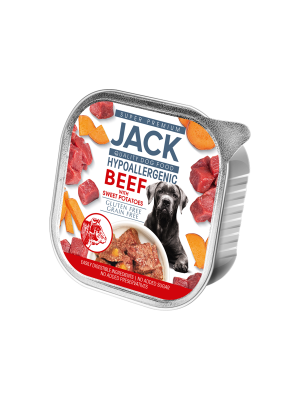 Jack hipoallergén pástétom 150g marhahús édesburgonyával