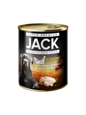 Jack konzerv 3/4 csirke 800g kutya
