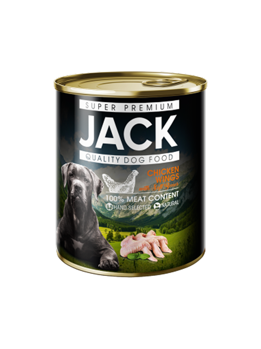 Jack super premium chicken wings canned 800g