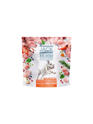 JACK Air-dried száraztáp, hipoallergén, nyúl-pulyka 2,5 kg