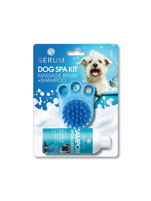 SERUM dogspa kit fürdőkefe és sampon