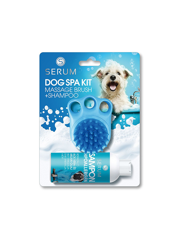 SERUM dogspa kit fürdőkefe és sampon